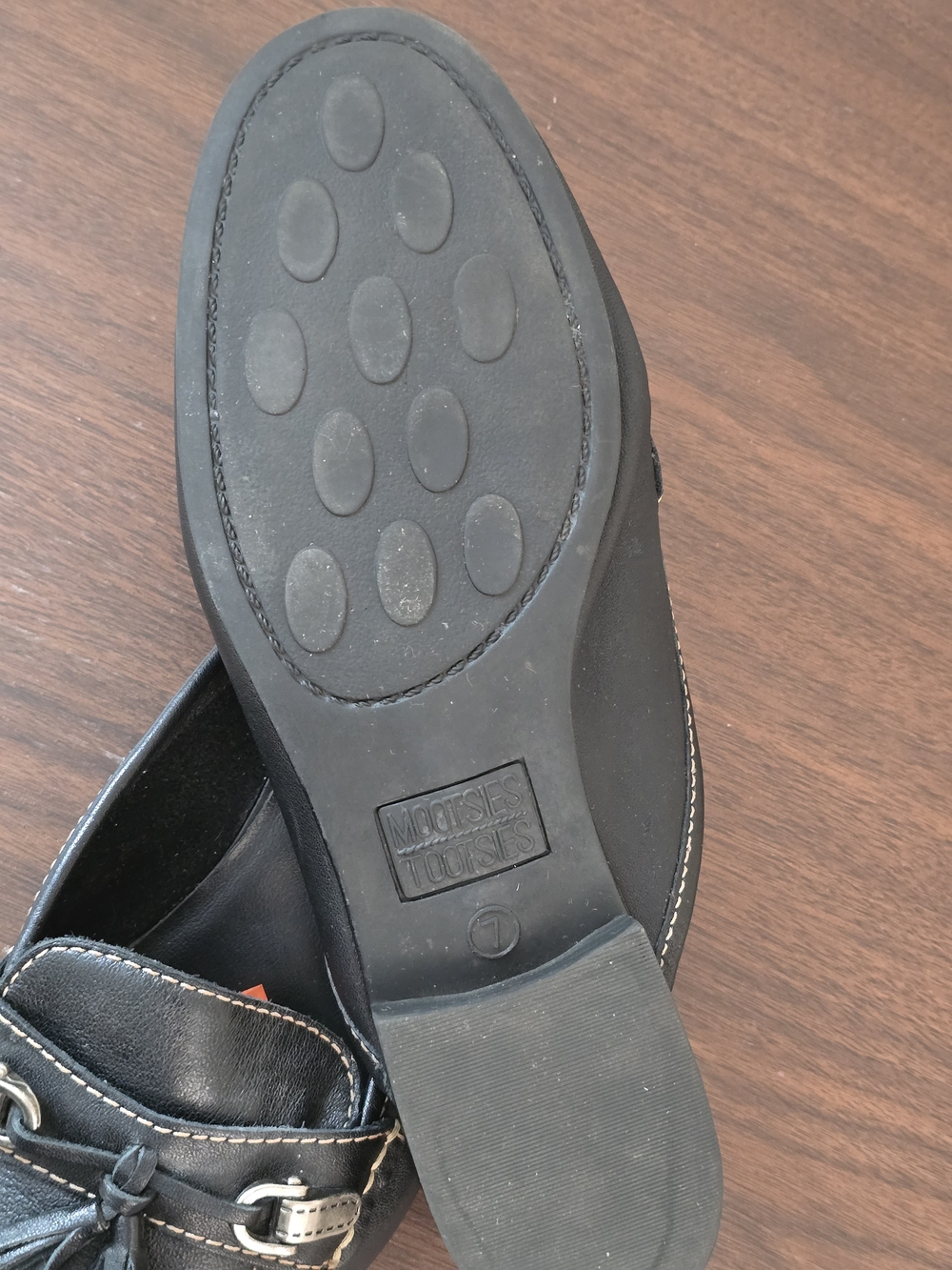 Mootsies Tootsies Men’s Black Tassel Loafer Mules - Picture 6 of 8